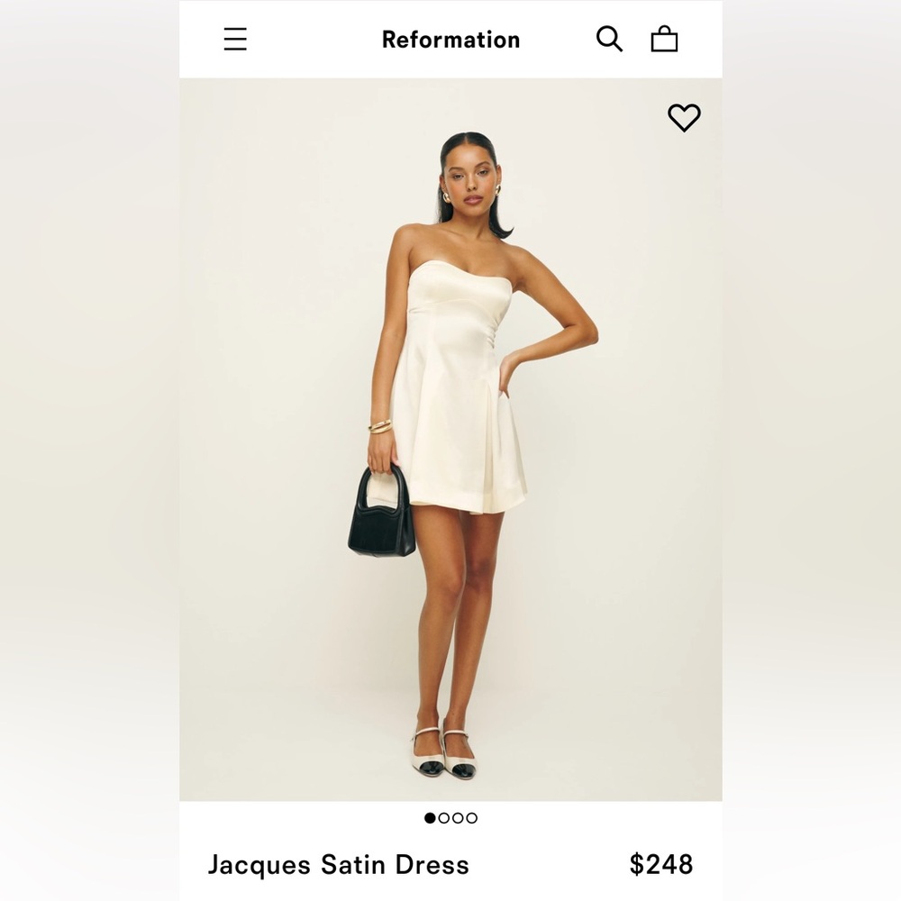 Reformation Jacques Satin Dress - Picture 4 of 5